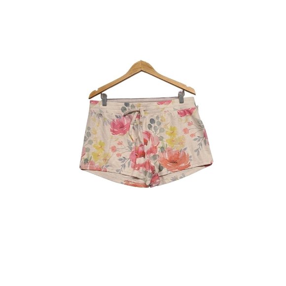 PJ Salvage Pajama Shorts Womens Large Happy Blooms Floral Print Loungewe… - Picture 2 of 9